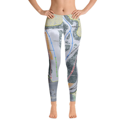 Camp 10, Wisconsin Ski Trail Map Women's Base Layer Bottom - Powderaddicts