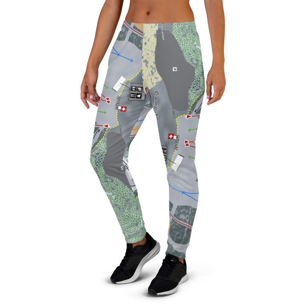 Camp 10, Wisconsin Ski Trail Map Women's Mid-Layer - Powderaddicts