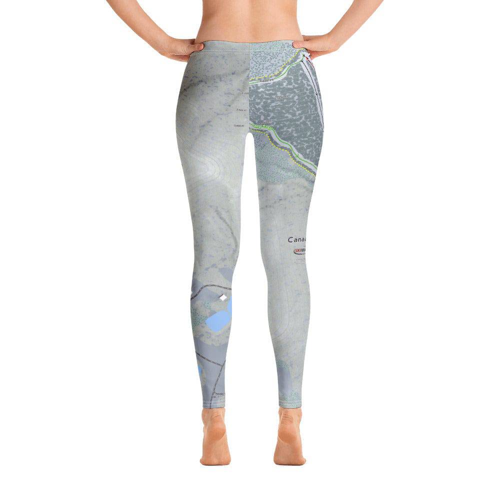 Canaan Valley, West Virginia Ski Trail Map Women's Base Layer Bottom - Powderaddicts