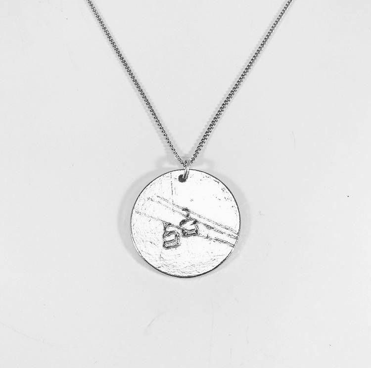 Chairlift Pendant - Handmade in the USA, Pewter - Powderaddicts