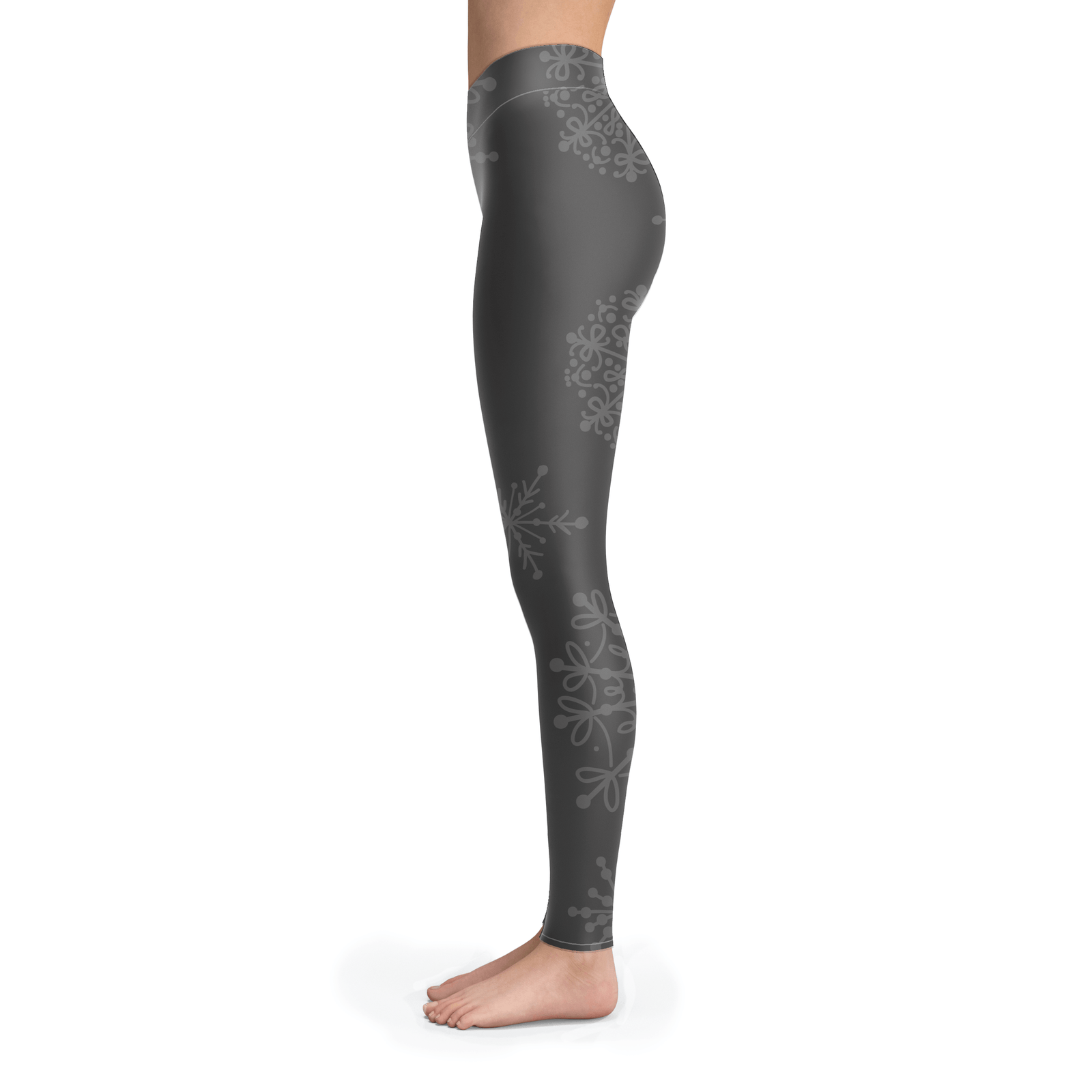 Charcoal and Grey Snow Leggings - Powderaddicts