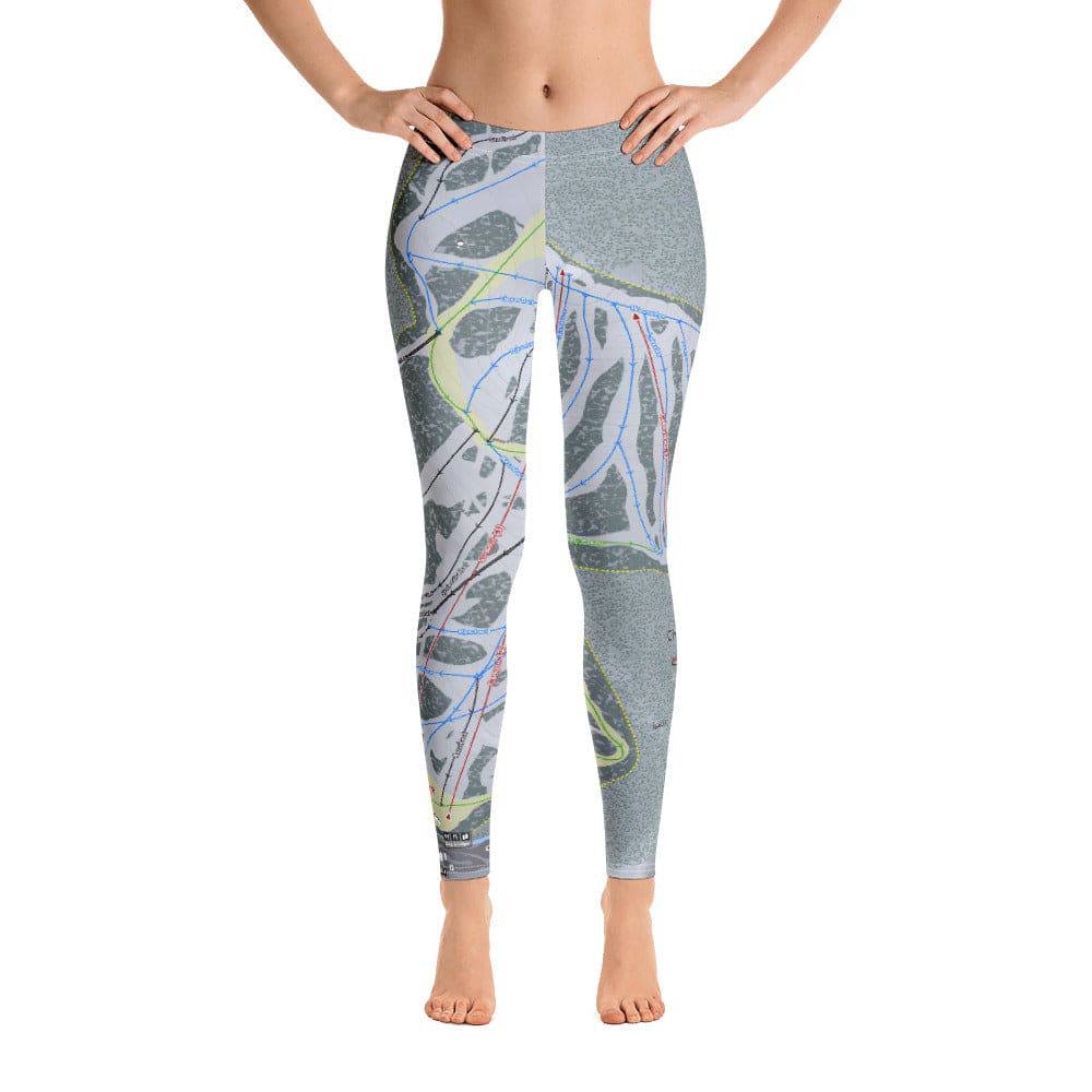 China Peak, California Ski Trail Map Women's Base Layer Bottom - Powderaddicts