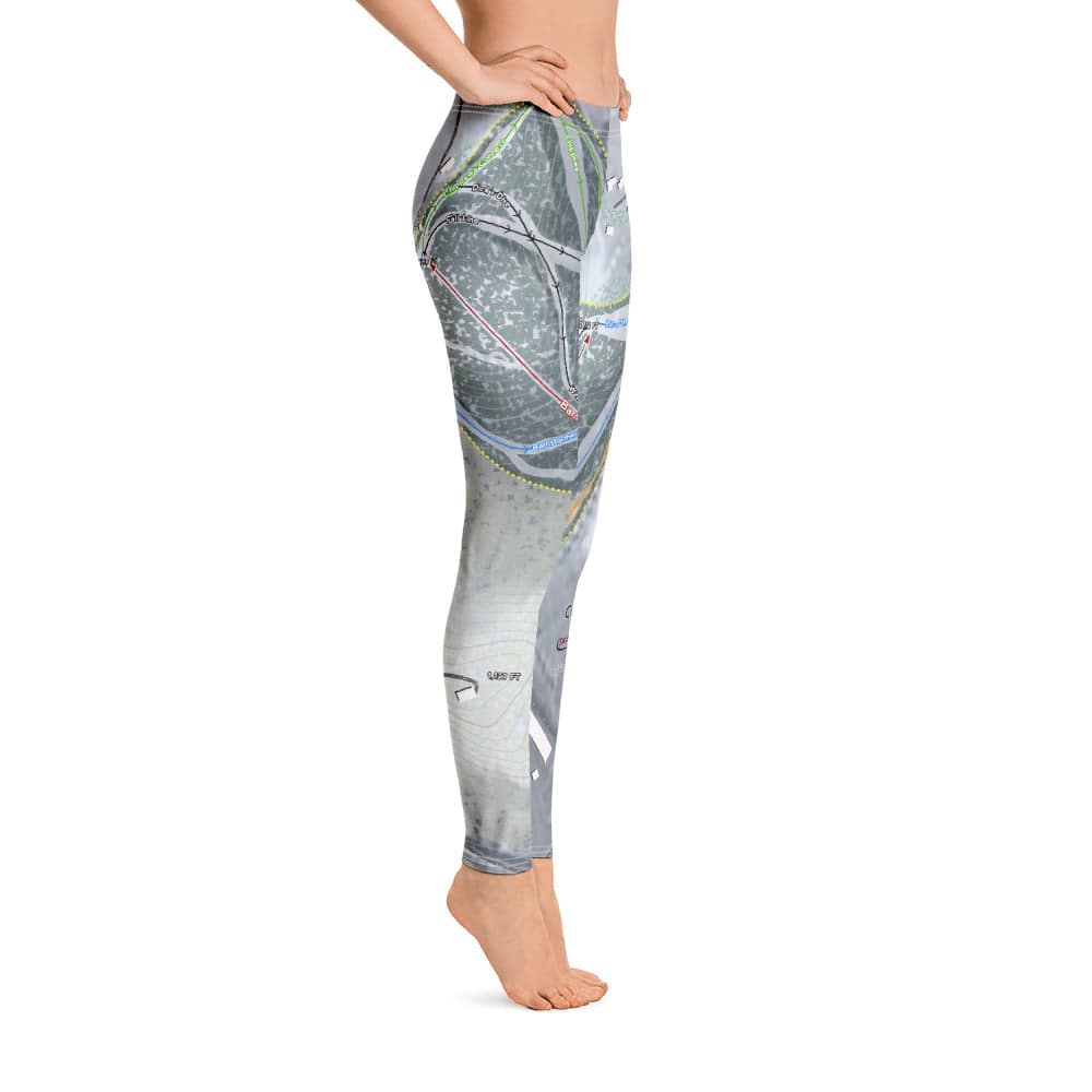 Coffee Mill, Minnesota Ski Trail Map Women's Base Layer Bottom - Powderaddicts