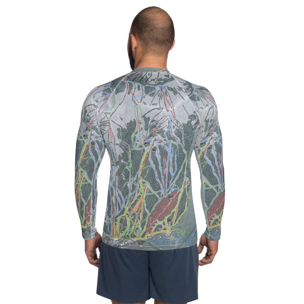 Copper Mtn, Colorado Ski Trail Map Men's Base Layer Top - Powderaddicts