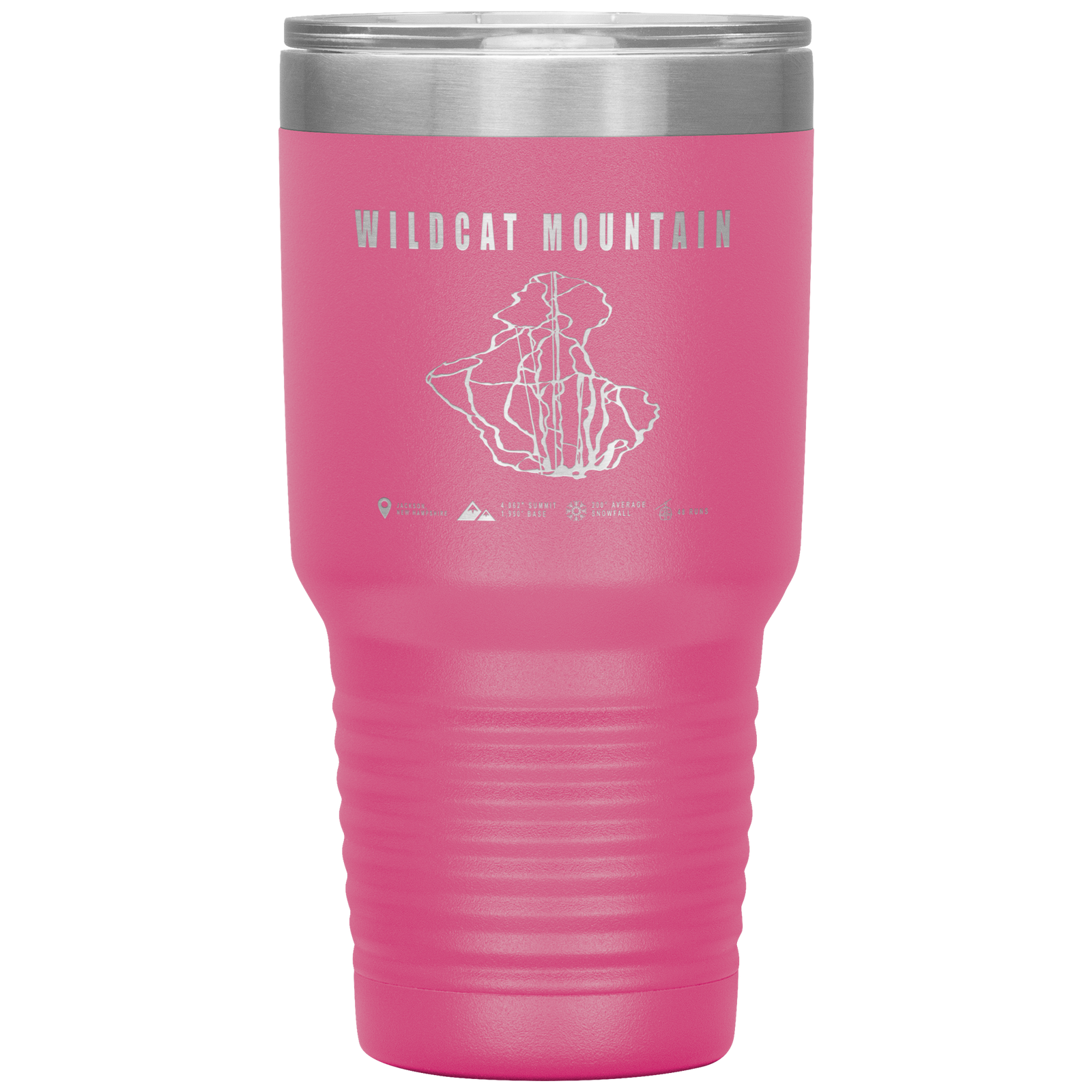 Wildcat Mountain, New Hampshire Ski Trail Map 30oz Tumbler - Powderaddicts