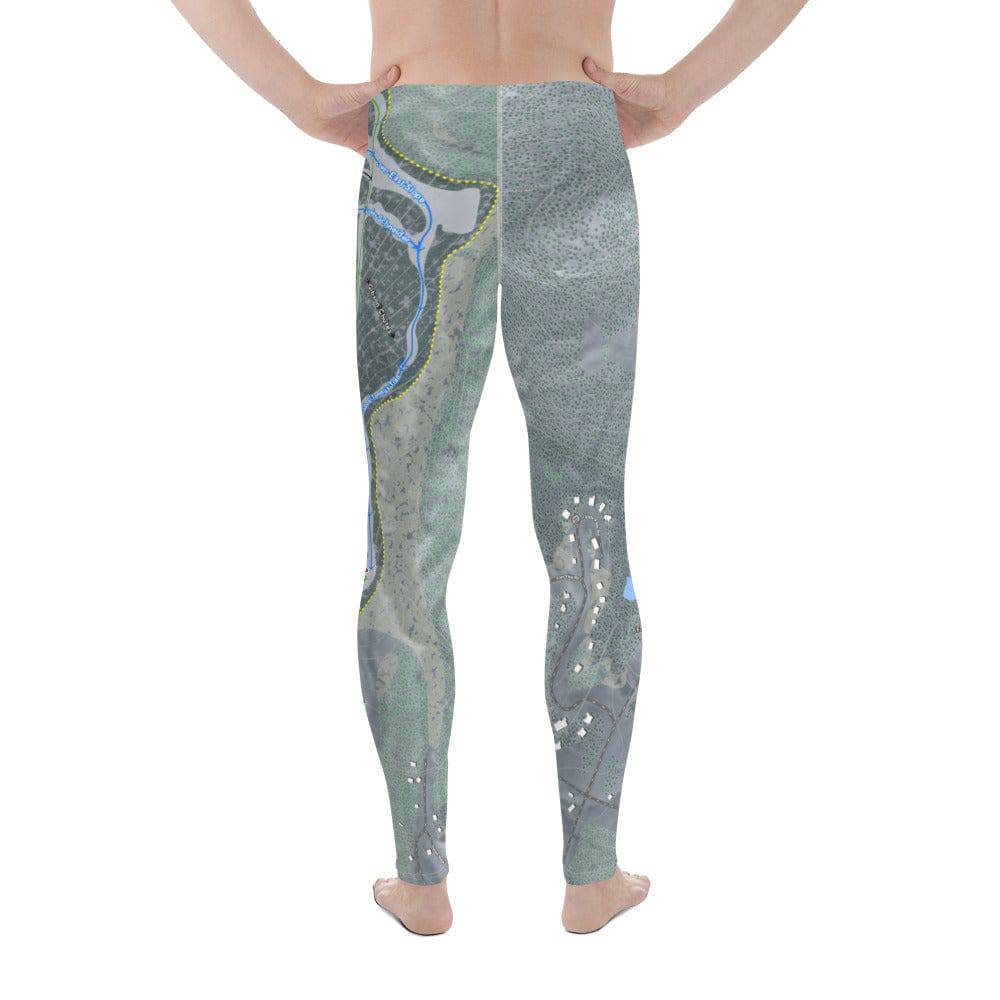 Cranmore, New Hampshire Ski Trail Map Men's Base Layer Bottom - Powderaddicts