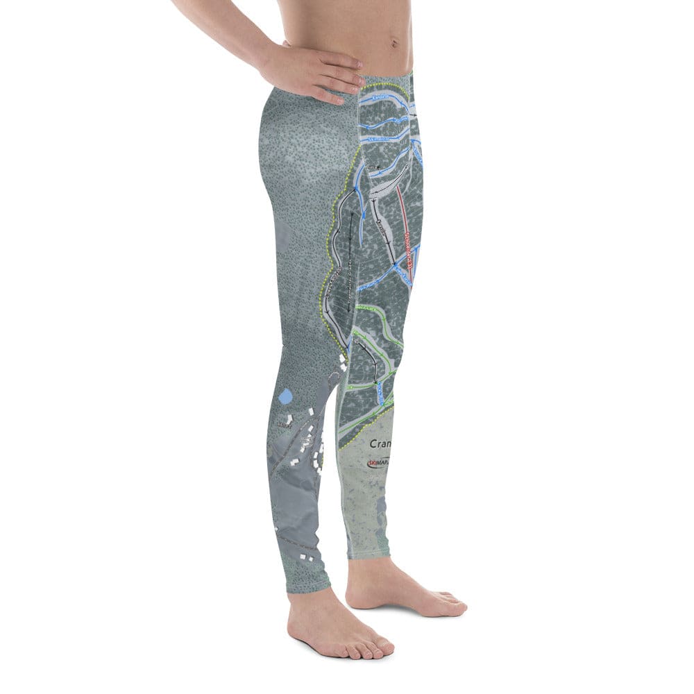 Cranmore, New Hampshire Ski Trail Map Men's Base Layer Bottom - Powderaddicts