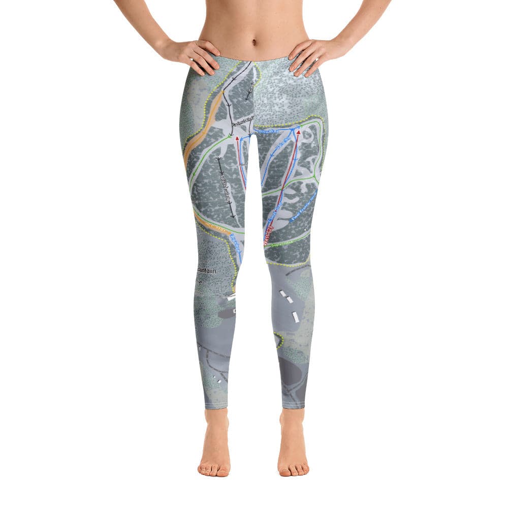 Crotched Mountain, New Hampshire Ski Trail Map Women's Base Layer Bottom - Powderaddicts