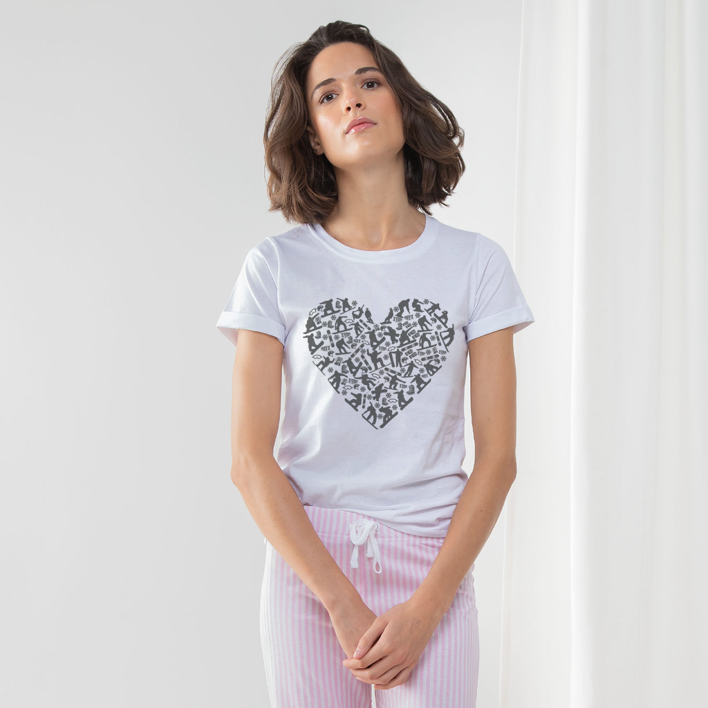 Snowboard Heart PAJAMA SET - Powderaddicts