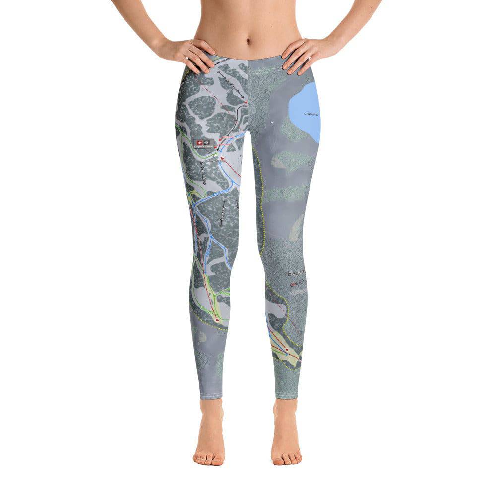 Eaglecrest, Alaska Ski Trail Map Women's Base Layer Bottom - Powderaddicts