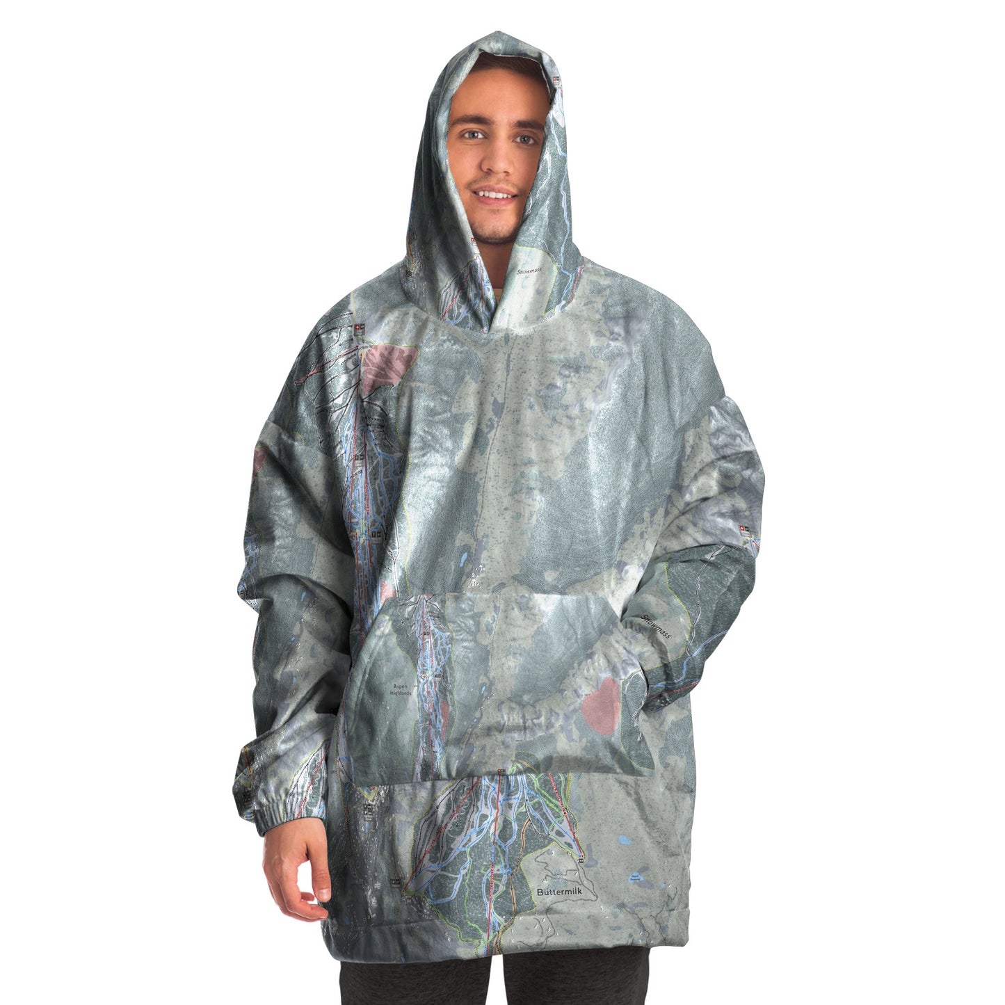 Aspen Snowmass, Colorado Ski Trail Map - Snuggie - Powderaddicts