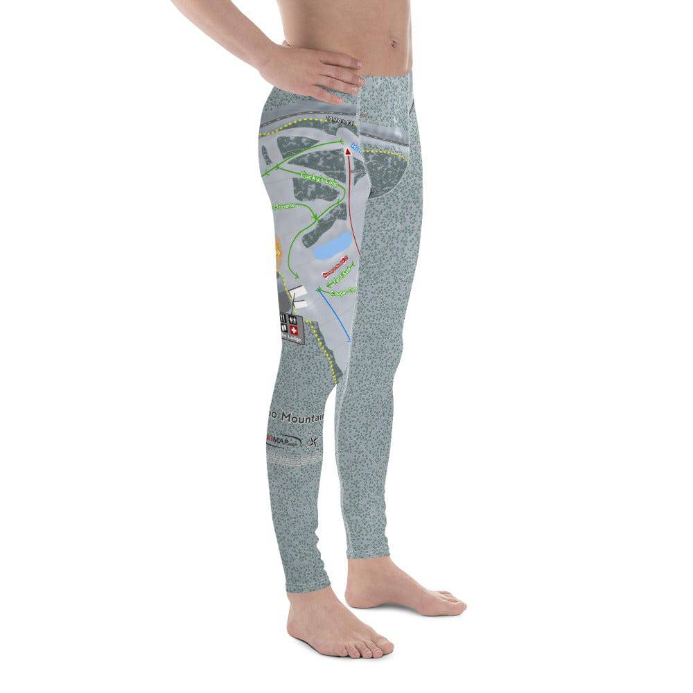 Echo Mountain, Colorado Ski Trail Map Men's Base Layer Bottom - Powderaddicts