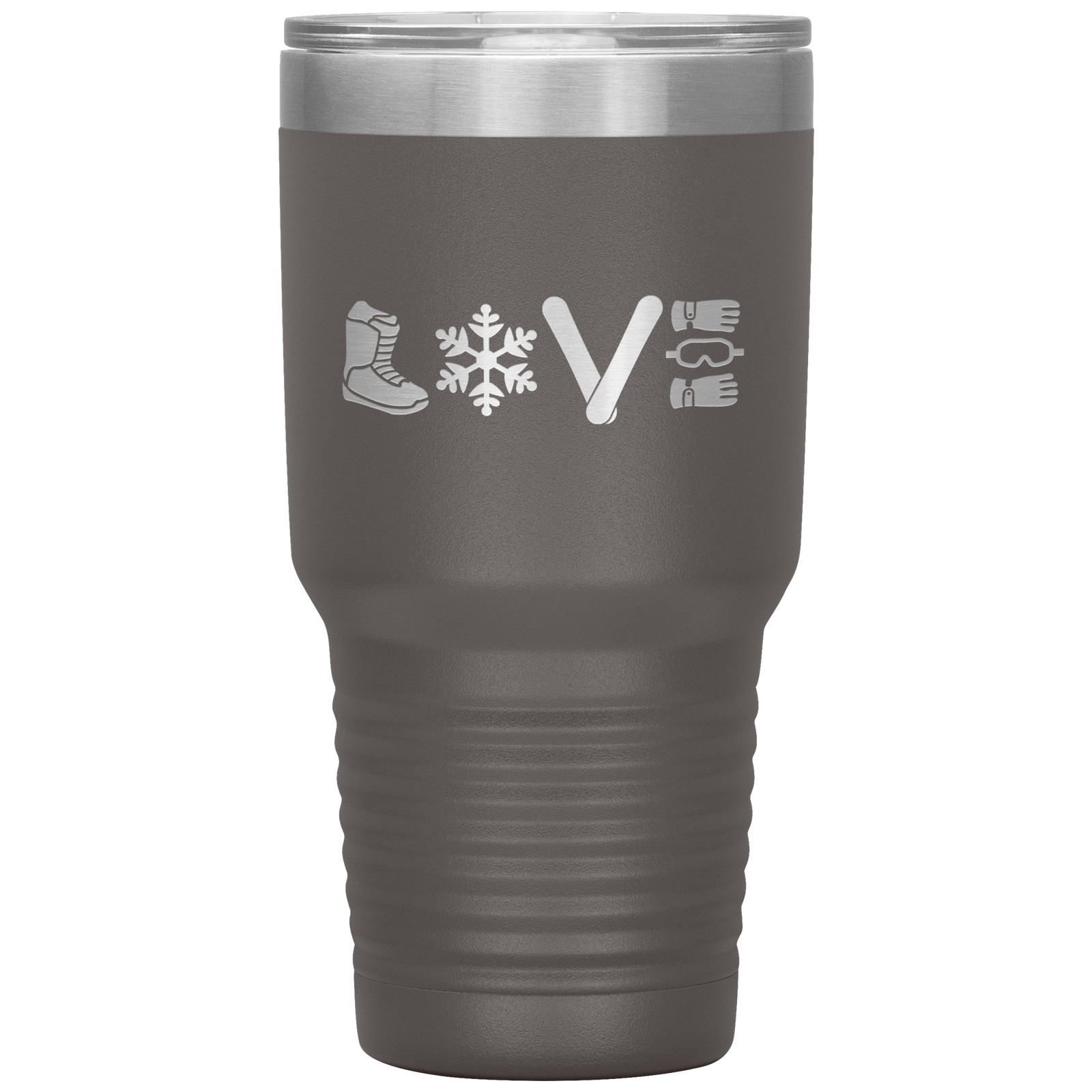 Love Snowboard Symbols 30oz Tumbler - Powderaddicts