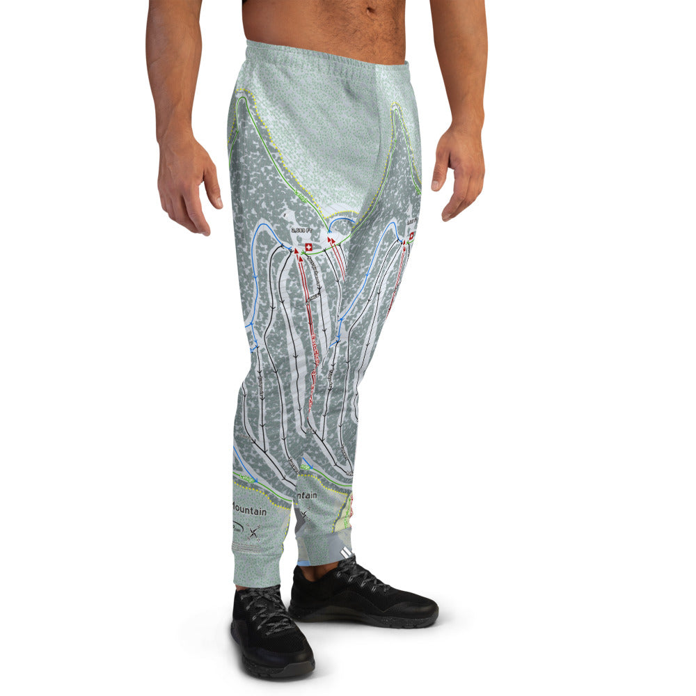 Elk Mountain, Pennsylvania Ski Trail Map Men's Mid-Layer - Powderaddicts