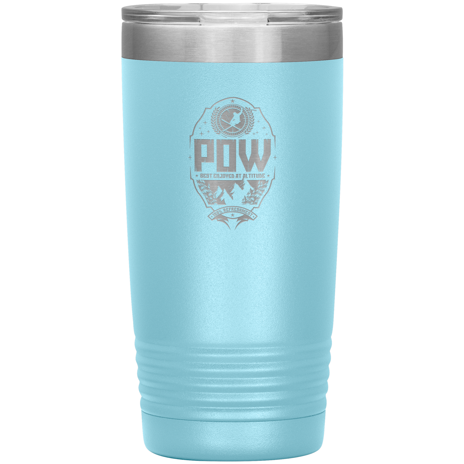 Pow Best Enjoyed At Altitude 20oz Tumbler - Powderaddicts