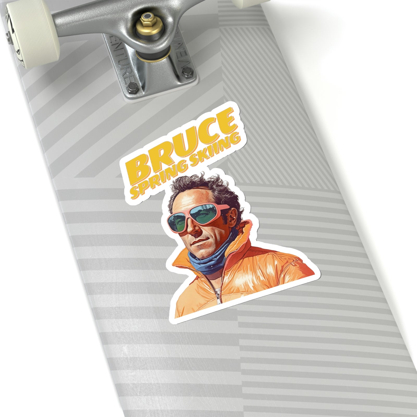 Bruce Spring Skiing Kiss-Cut Stickers
