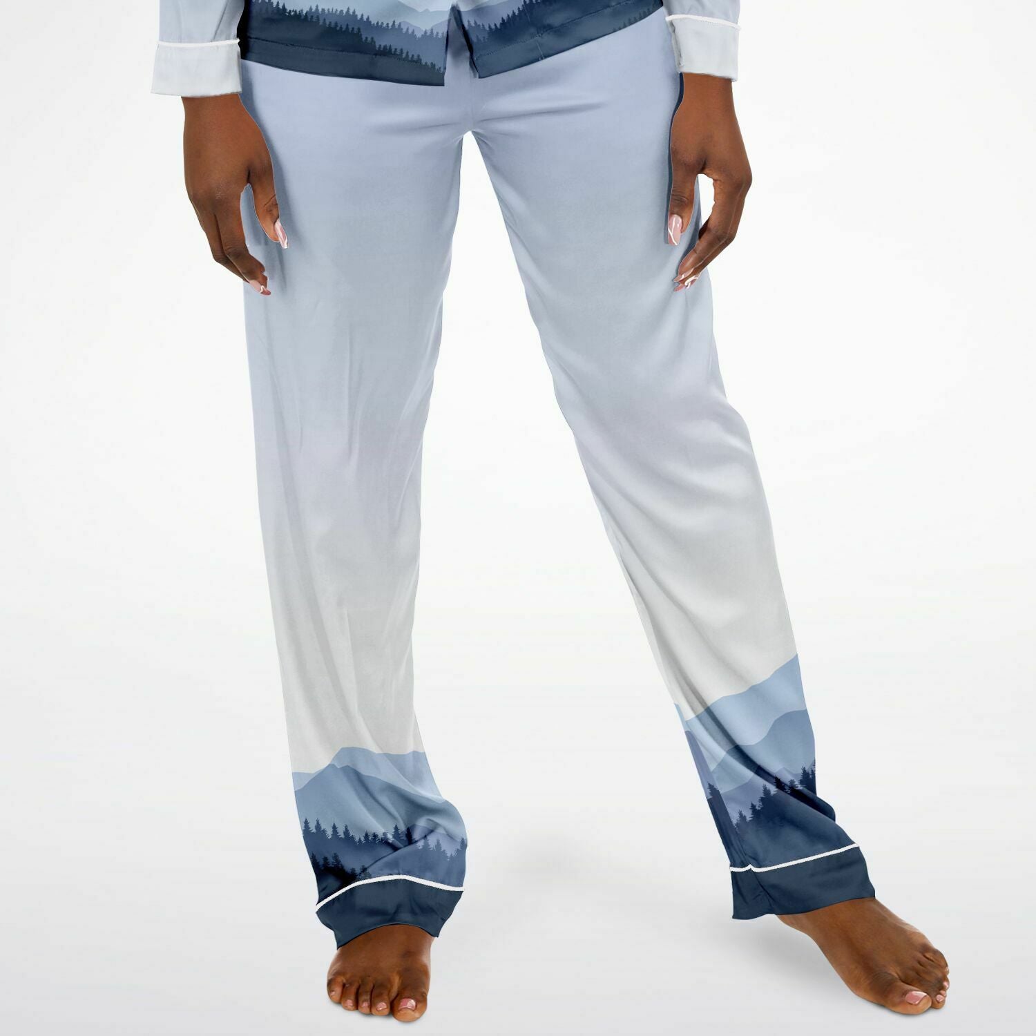 Mountain Gradient Satin Pajamas - Powderaddicts