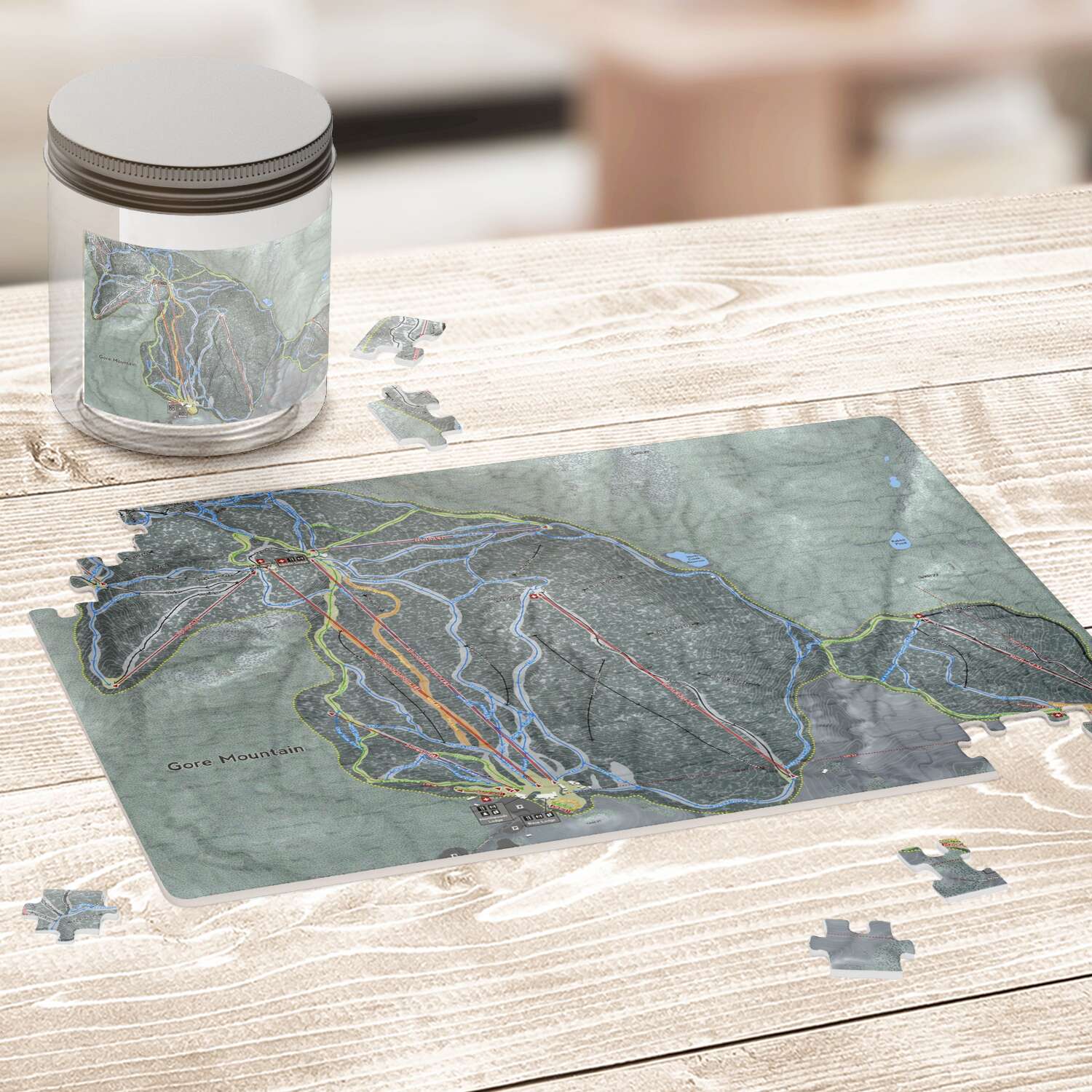 Gore Mountain New York Ski Trail Map Puzzles - Powderaddicts