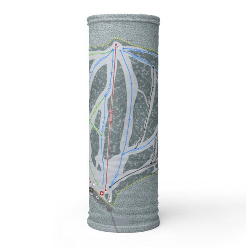 Ferguson Ridge, Oregon Ski Trail Map Printed Neck Gaiter - Powderaddicts