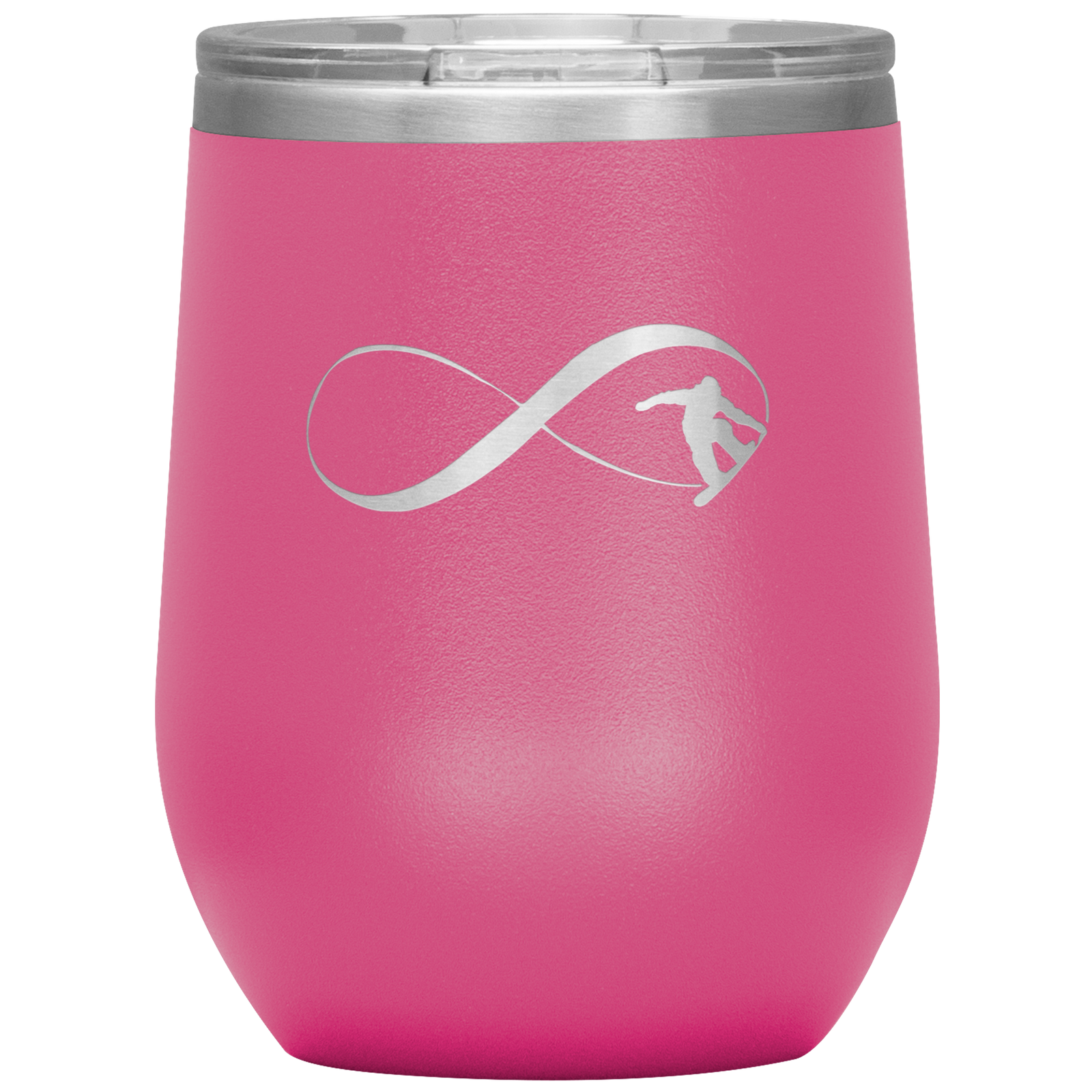 Infinity Snowboard Wine 12oz Tumbler - Powderaddicts