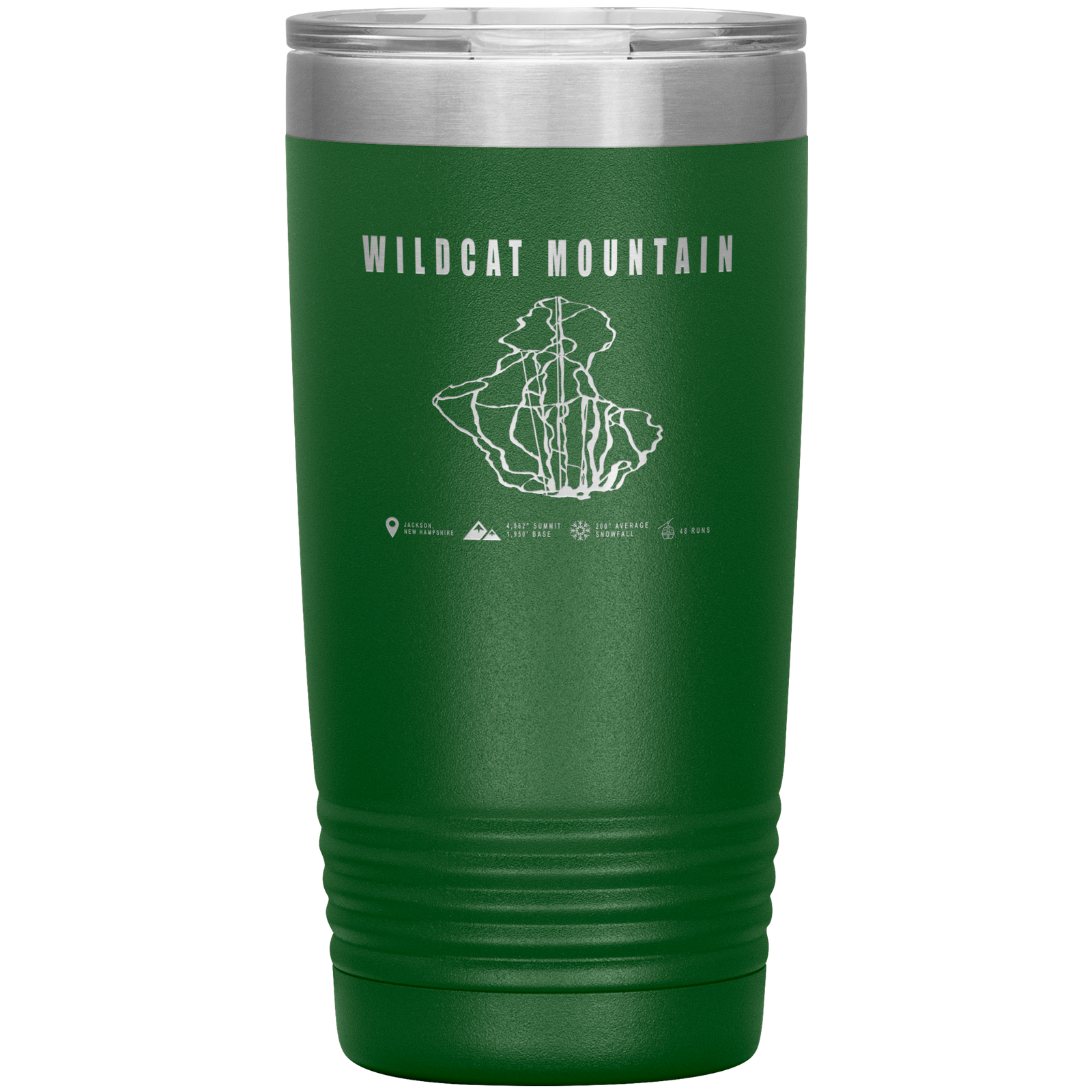 Wildcat Mountain, New Hampshire Ski Trail Map 20oz Tumbler - Powderaddicts