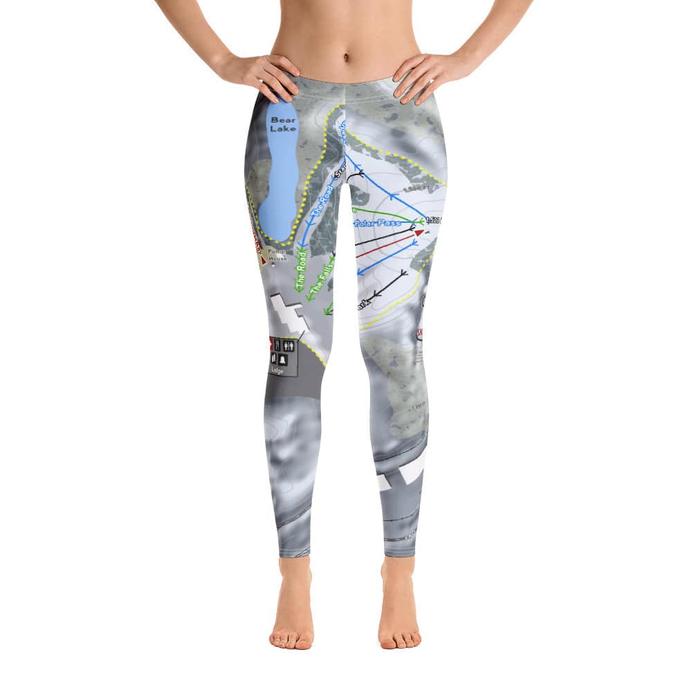 Great Bear, South Dakota Ski Trail Map Women's Base Layer Bottom - Powderaddicts