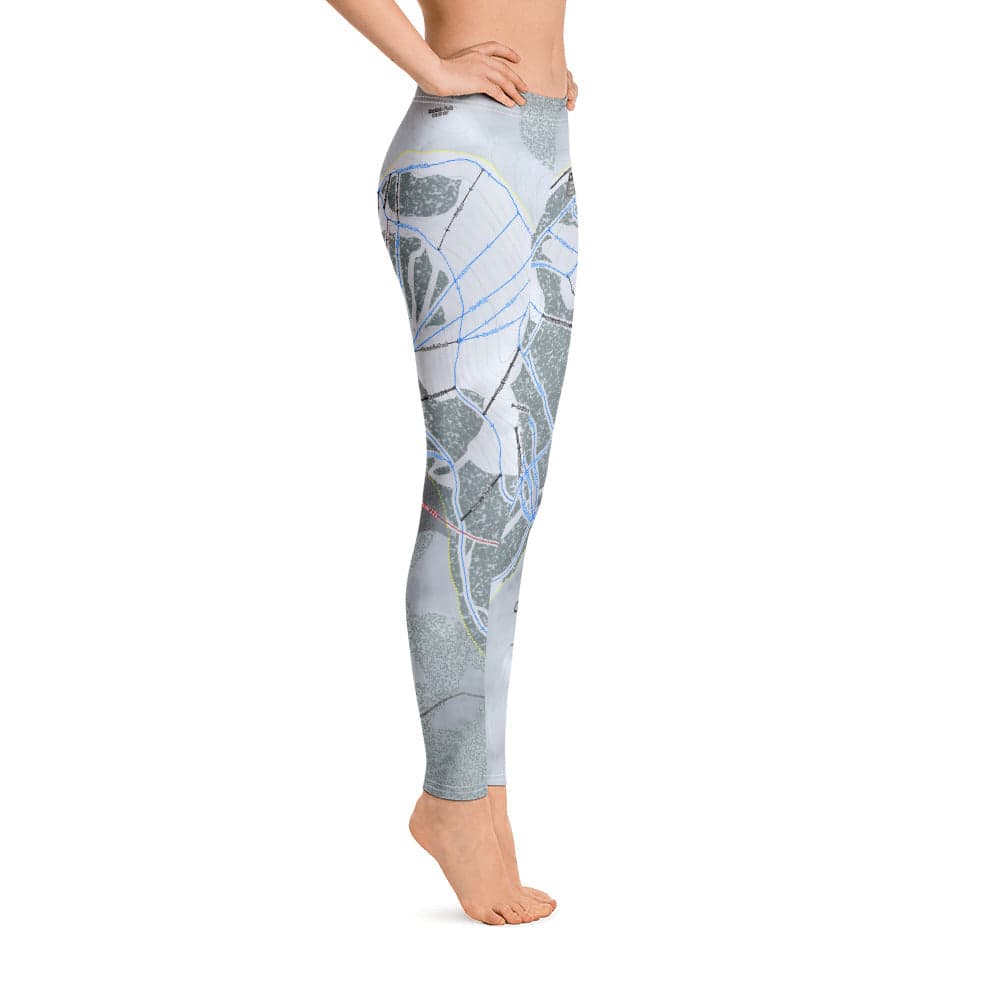 Great Divide, Montana Ski Trail Map Women's Base Layer Bottom - Powderaddicts