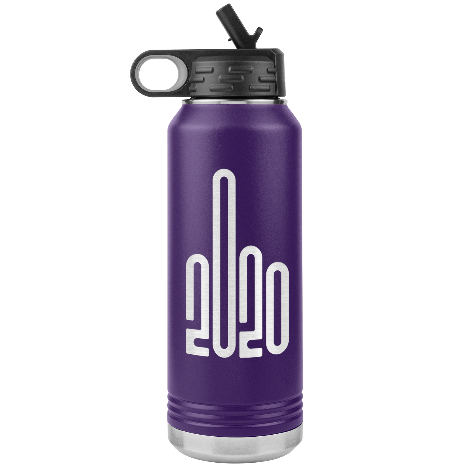 2020 Middle Finger 32oz Water Bottle Tumbler - Powderaddicts