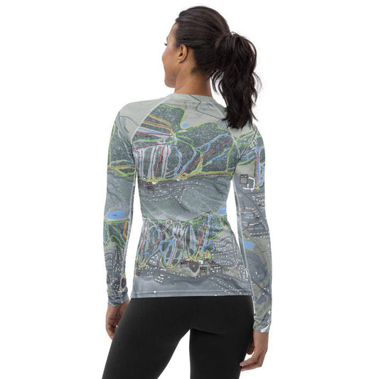 Holiday Valley Combo, New York Ski Trail Map Women's Base Layer Top - Powderaddicts