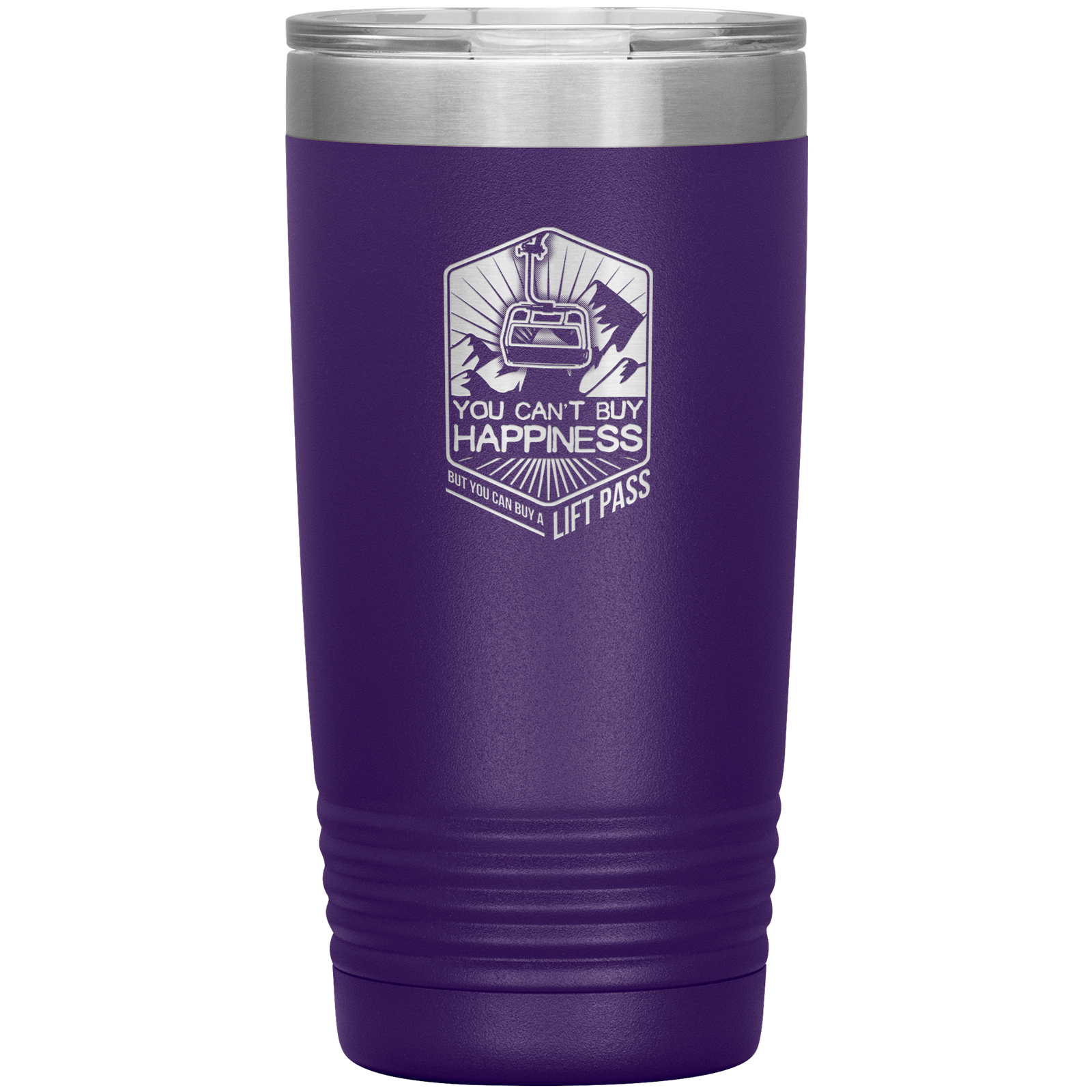 You Can't Buy Happiness But You Can Buy A Lift Pass 20oz Tumbler - Powderaddicts
