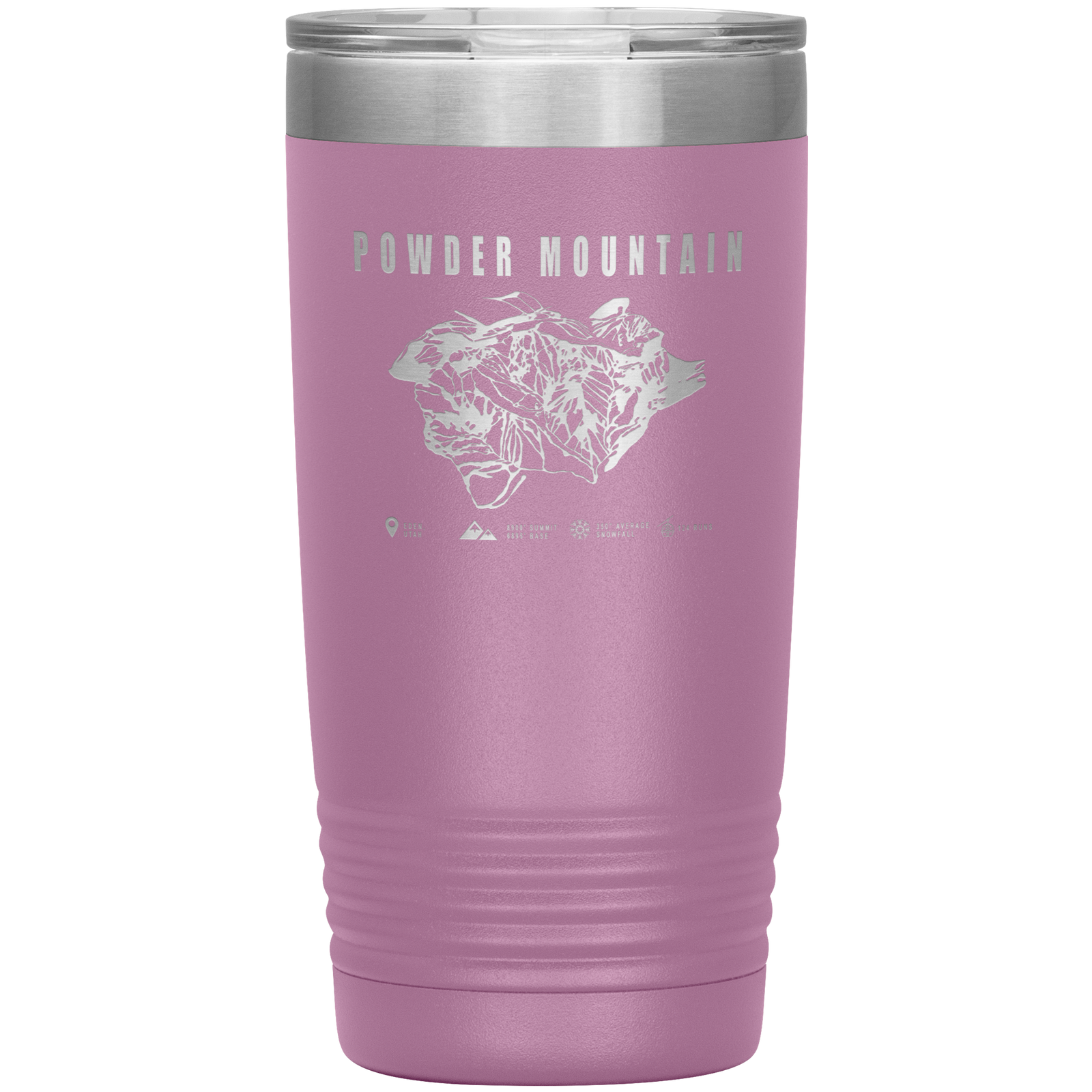 Powder Mountain,Utah Ski Trail Map 20oz Tumbler - Powderaddicts