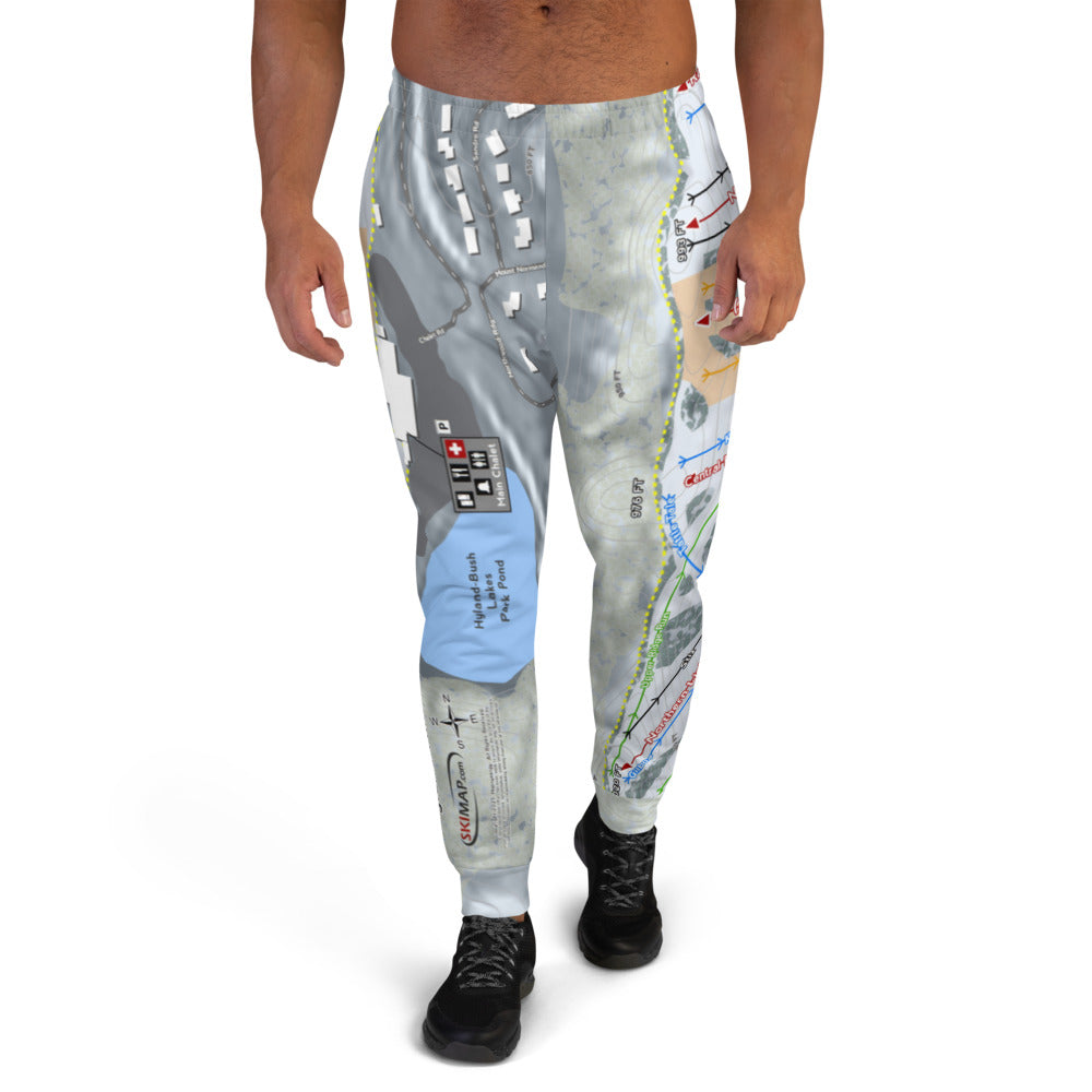 Hyland Hills, Minnesota Ski Trail Map Men's Mid-Layer - Powderaddicts