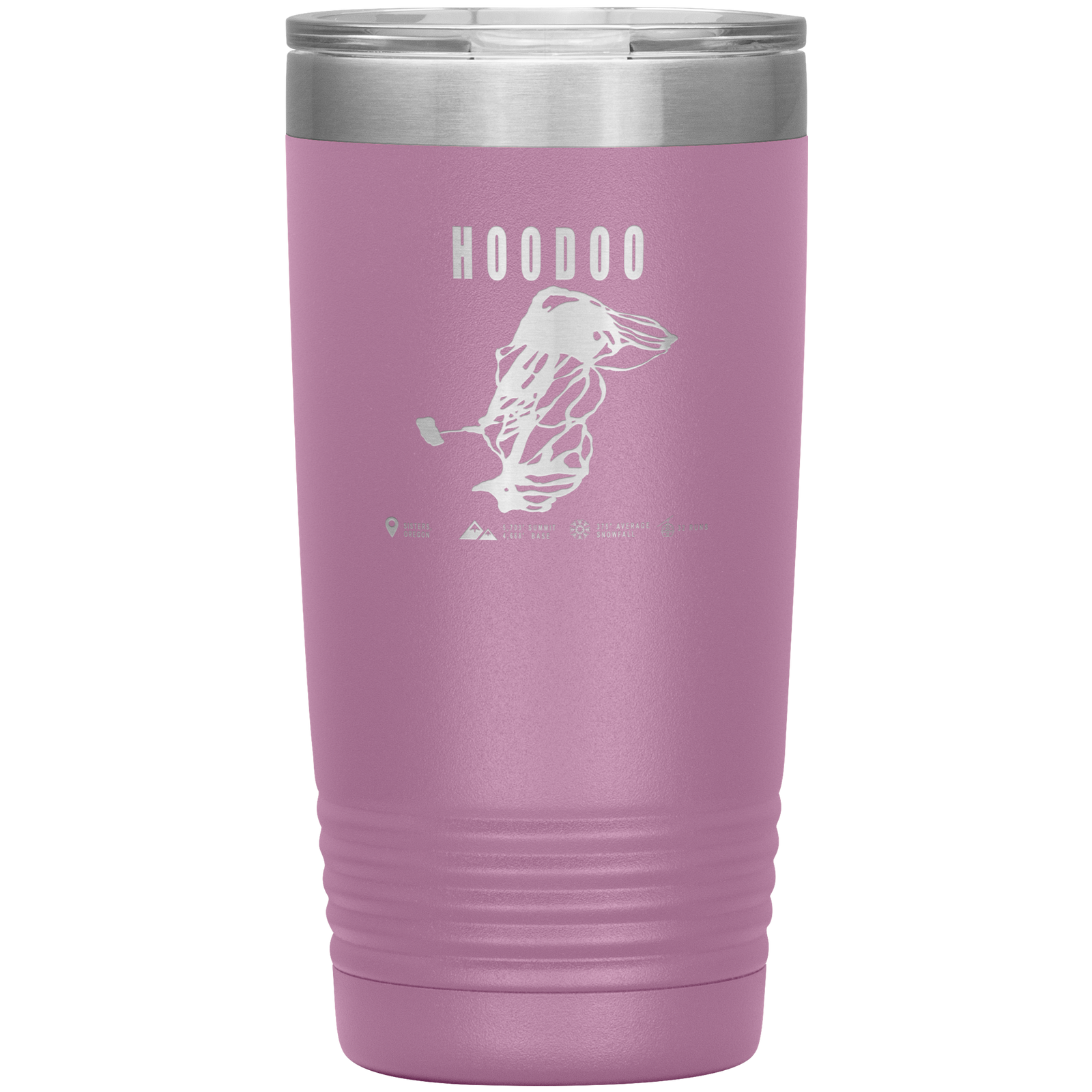 Hoodoo, Oregon Ski Trail Map 20oz Tumbler - Powderaddicts
