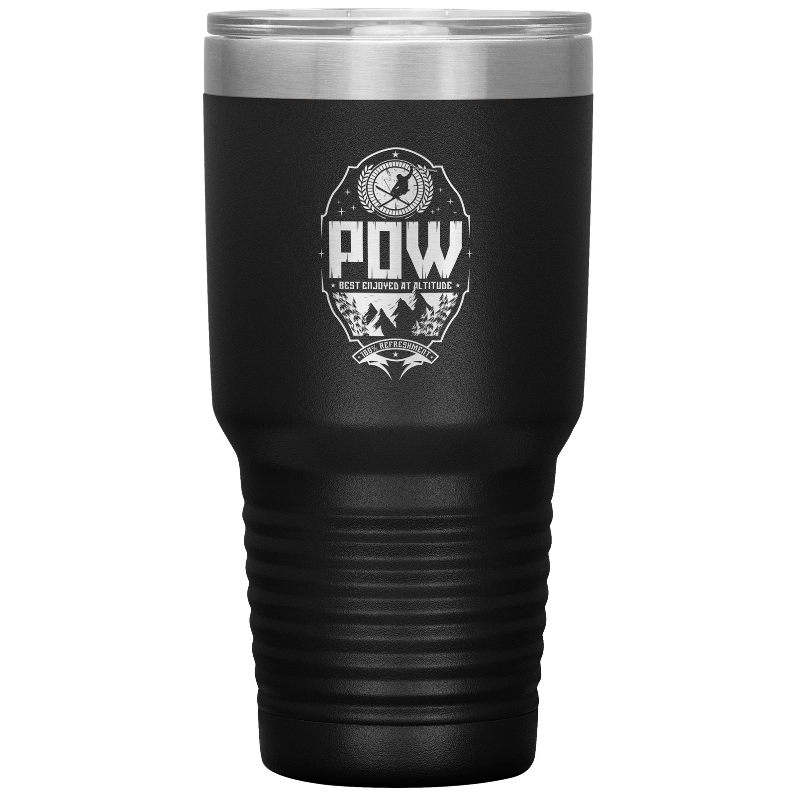 Pow Best Enjoyed At Altitude 30oz Tumbler - Powderaddicts