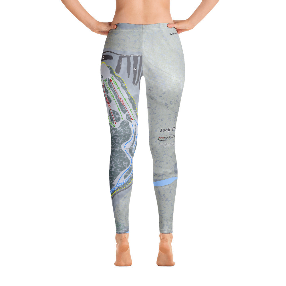 Jack Frost, Pennsylvania Ski Trail Map Women's Base Layer Bottom - Powderaddicts