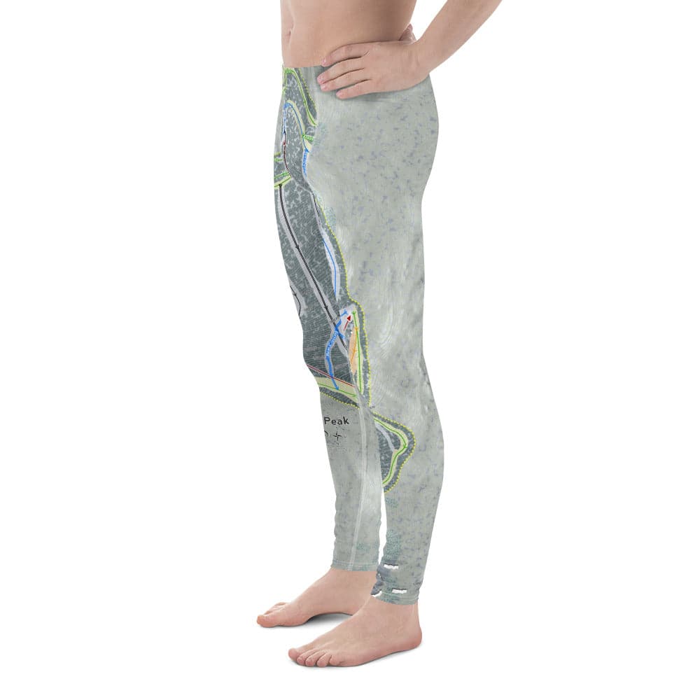 Jiminy Peak, Massachusetts Ski Trail Map Men's Base Layer Bottom - Powderaddicts