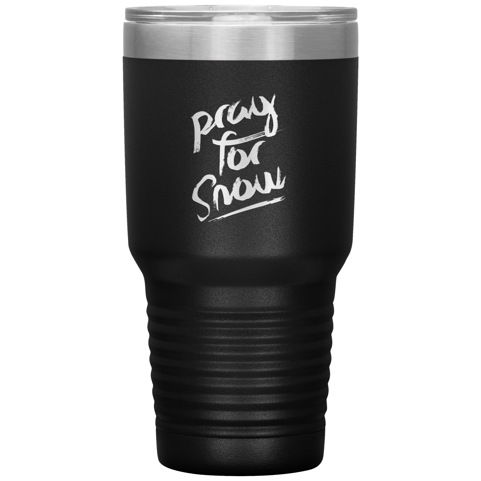 Pray For Snow Back 30oz Tumbler - Powderaddicts