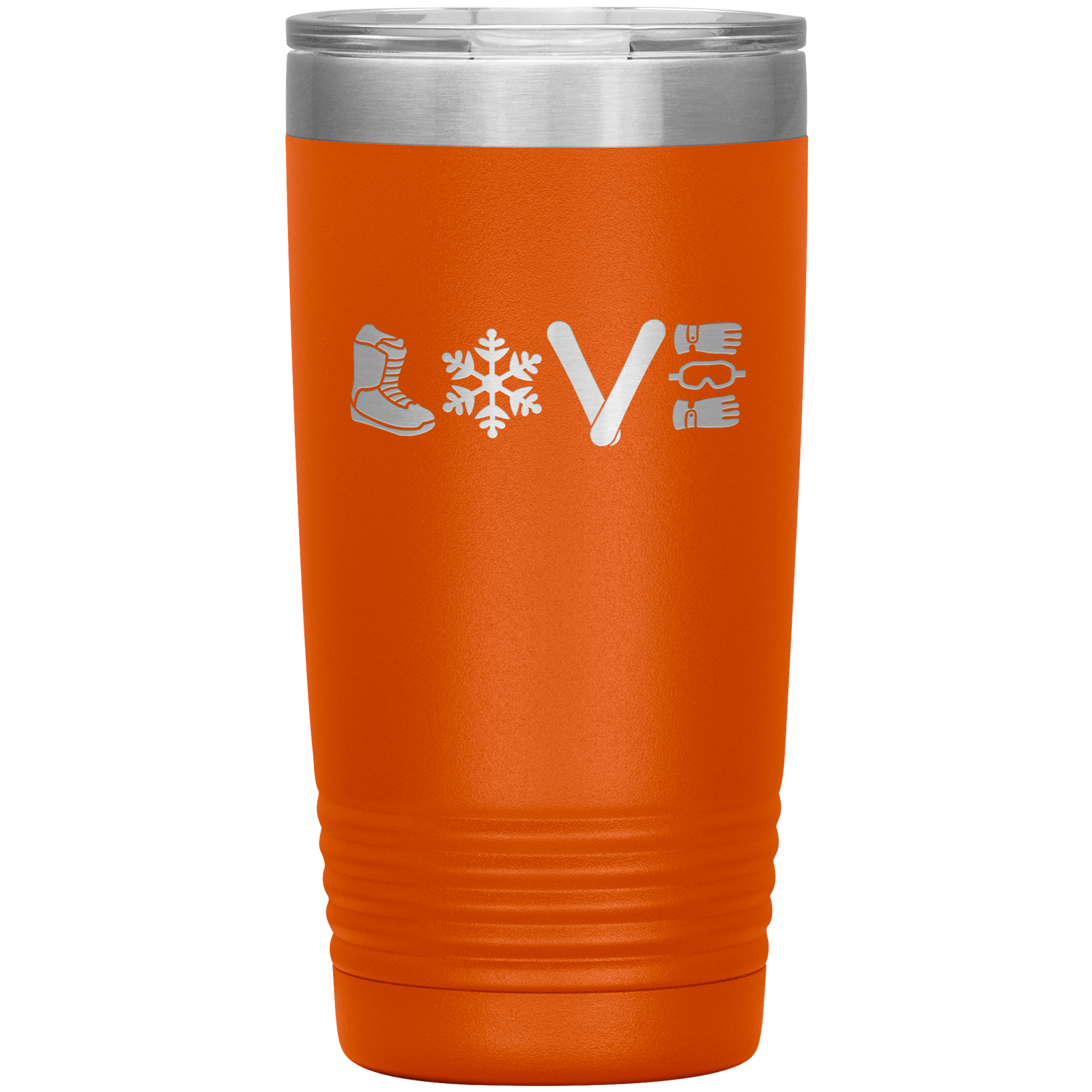 Love Snowboard Symbols 20oz Tumbler - Powderaddicts