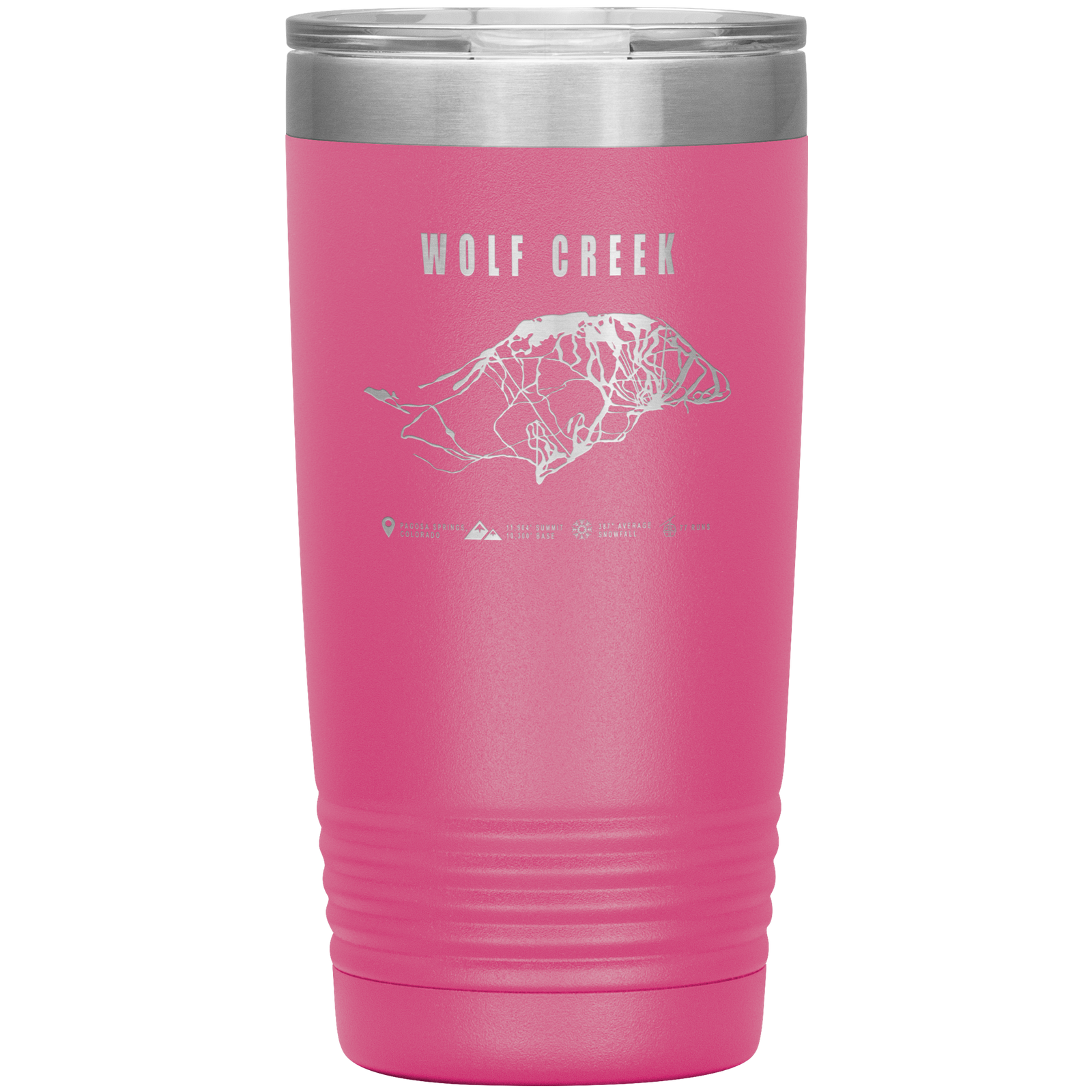 Wolf Creek Colorado Ski Trail Map 20oz Tumbler - Powderaddicts