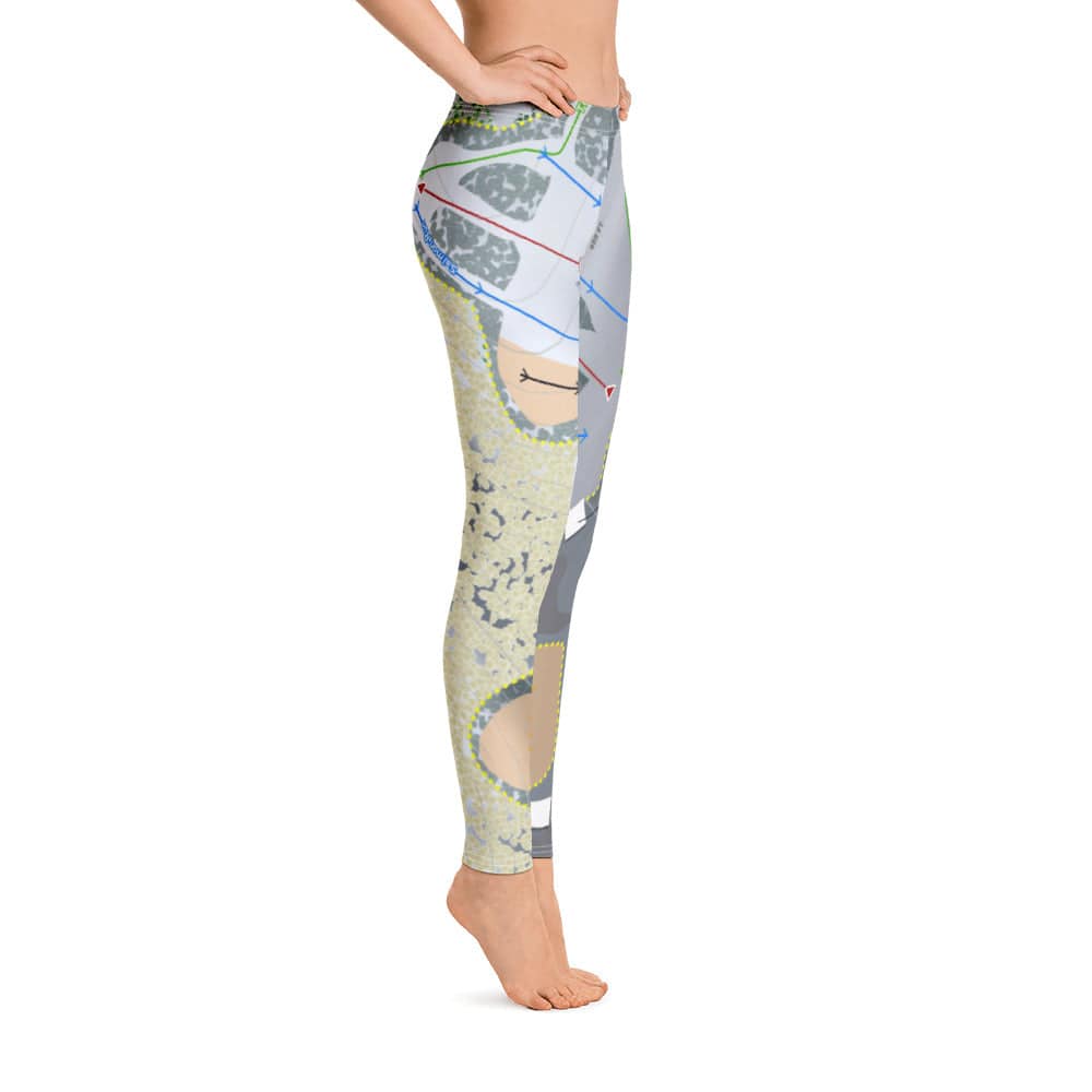 Kewaunee Winter Park, Wisconsin Ski Trail Map Women's Base Layer Bottom - Powderaddicts