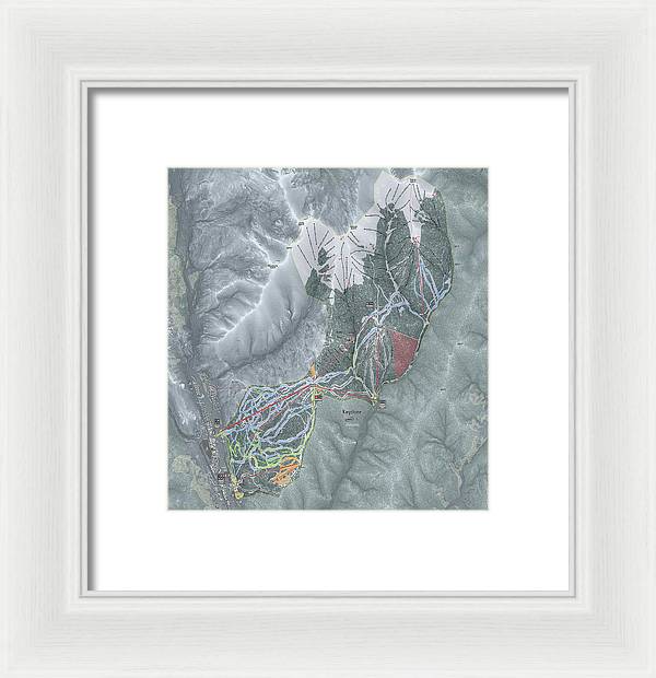 Keystone Ski Trail Map - Framed Print - Powderaddicts