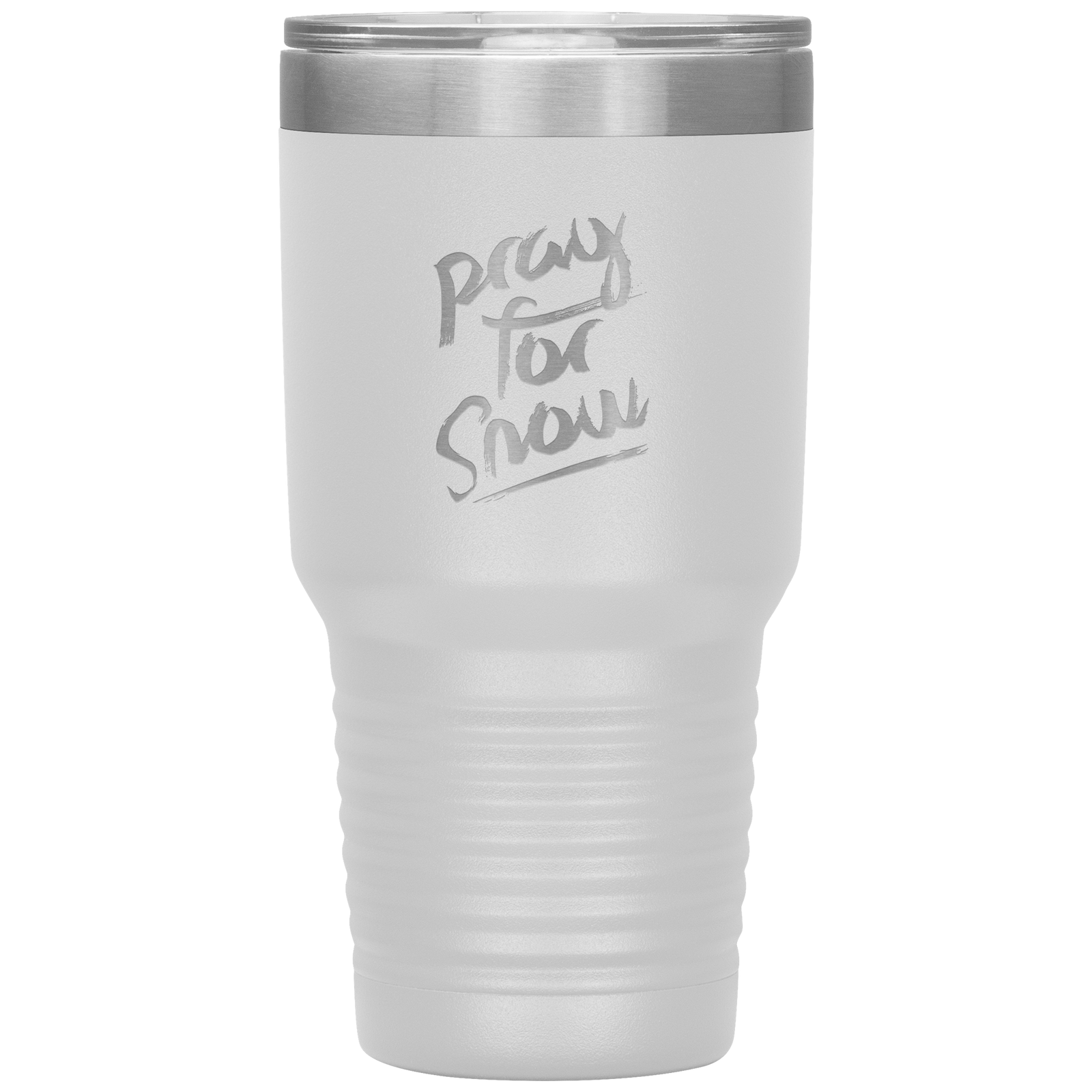 Pray For Snow Back 30oz Tumbler - Powderaddicts