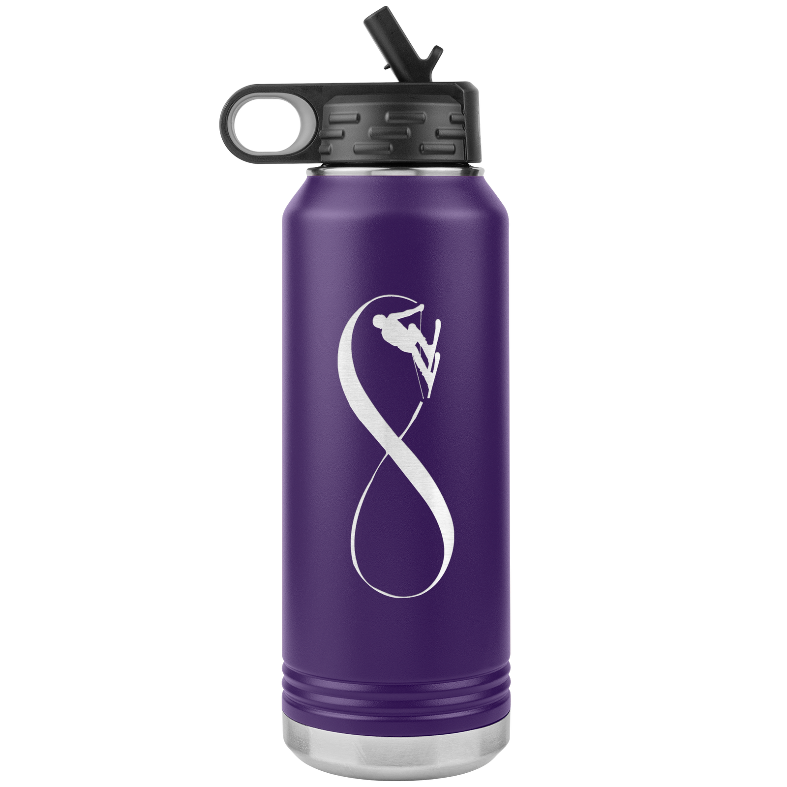 Infinity Skiing 32oz Water Bottle Tumbler - Powderaddicts