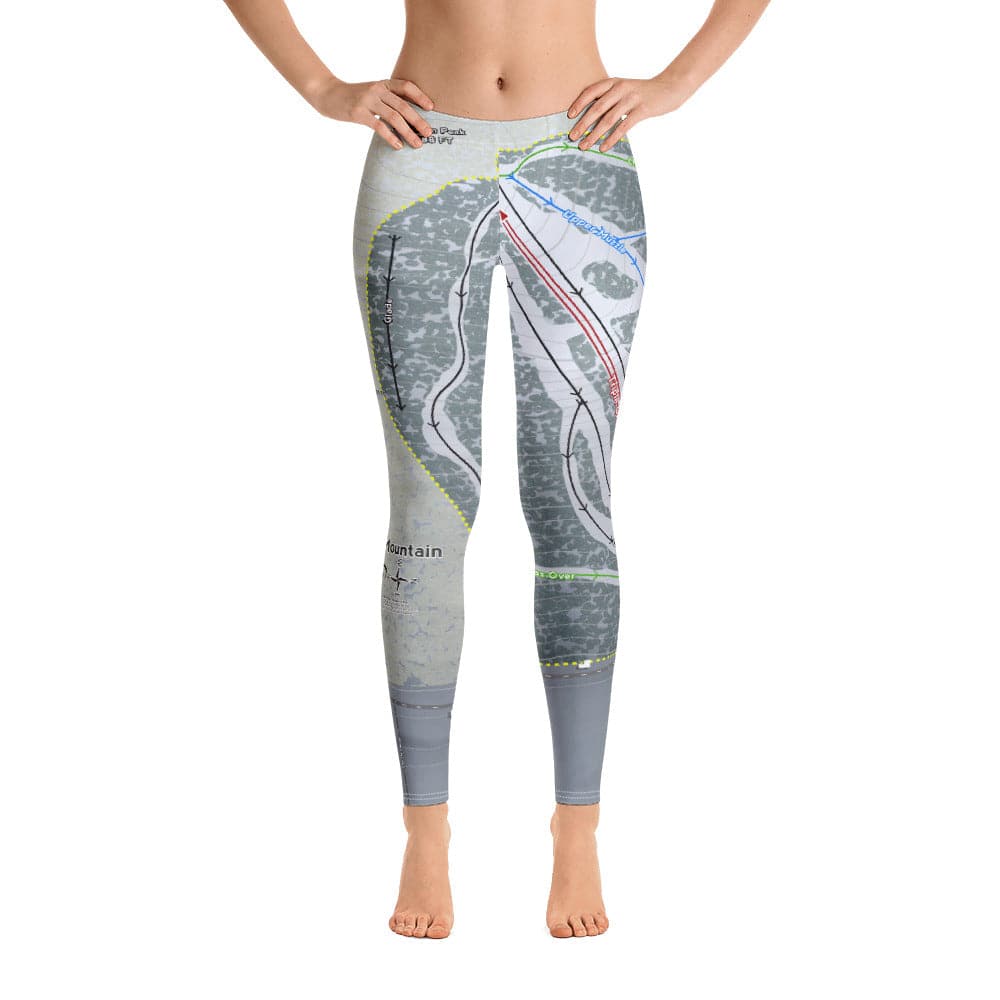 Labrador Mountain, New York Ski Trail Map Women's Base Layer Bottom - Powderaddicts