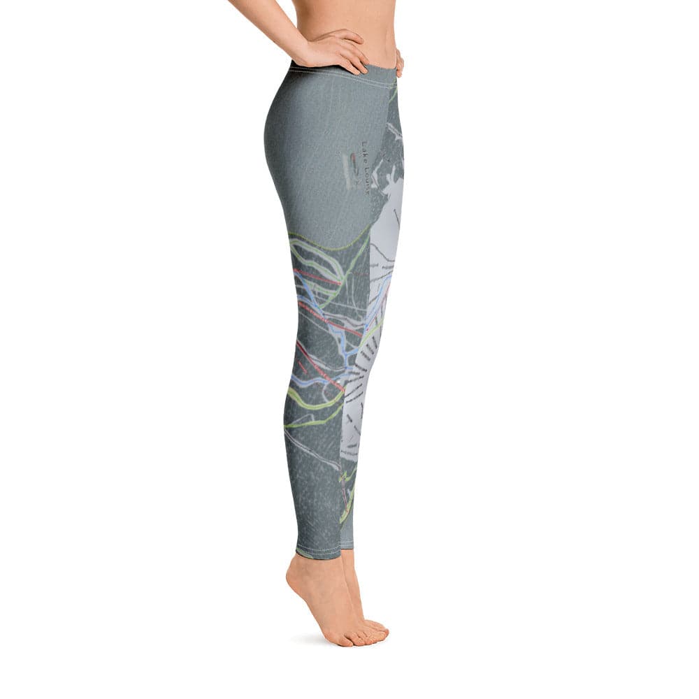 Lake Louise, Alberta Ski Trail Map Women's Base Layer Bottom - Powderaddicts