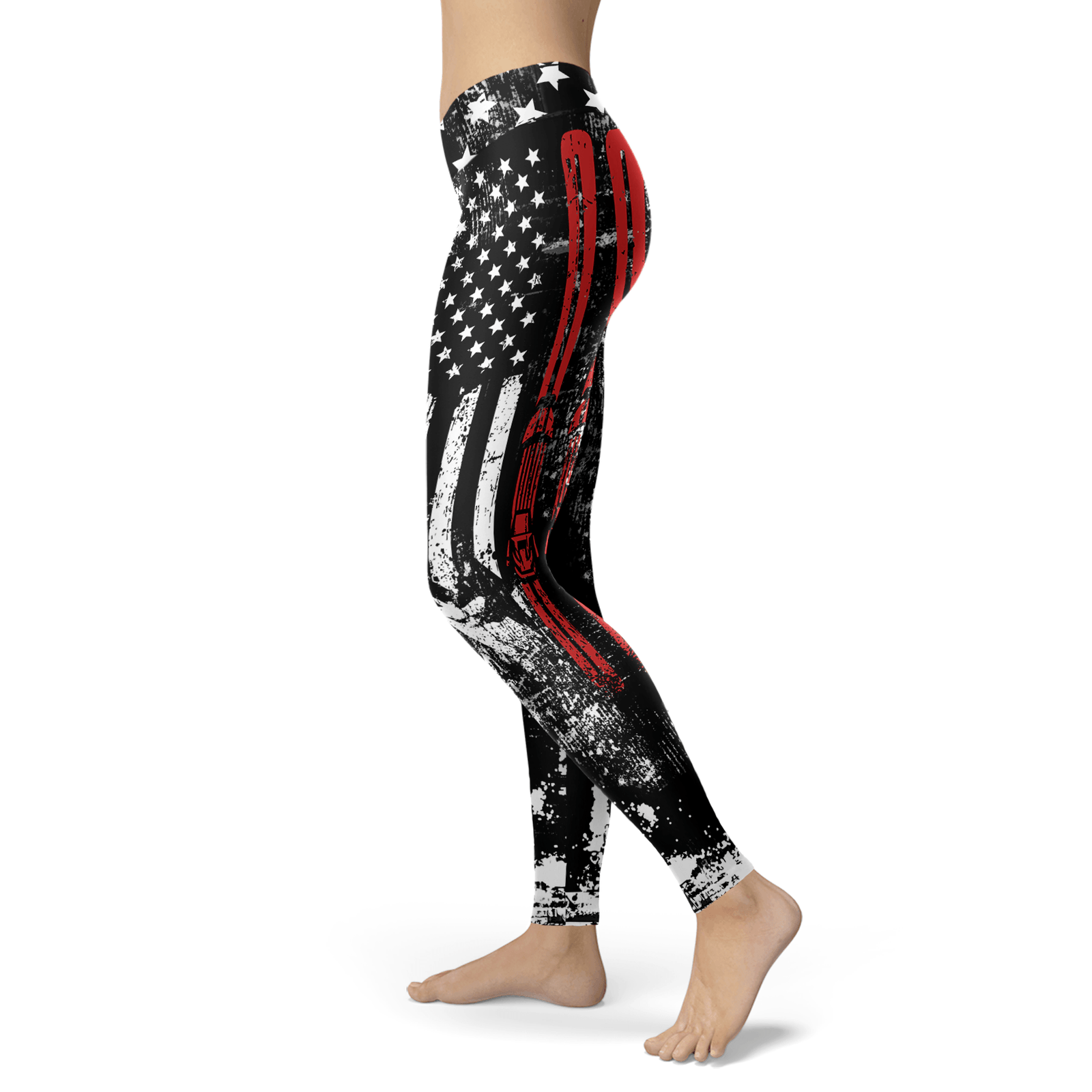 USA Ski Flag Leggings - Powderaddicts
