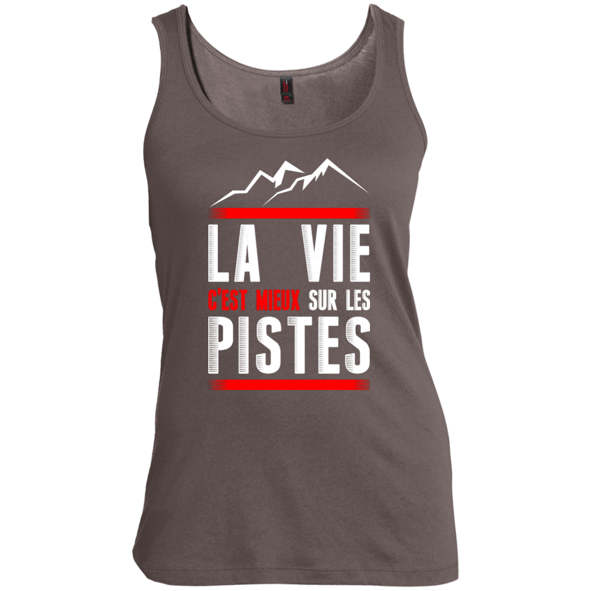 Life Is Better On Slopes - French Tank Tops - Powderaddicts