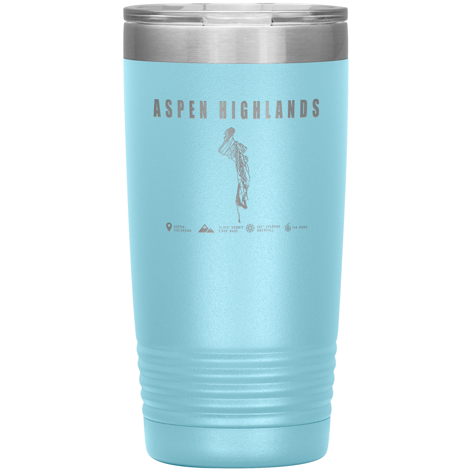 Aspen Highlands, Colorado Ski Resort 20oz Tumbler - Powderaddicts