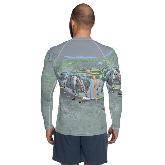 Lost Valley, Maine Ski Trail Map Men's Base Layer Top - Powderaddicts
