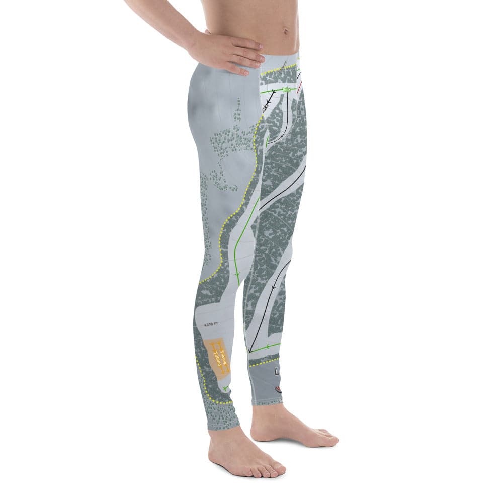 Loup Loup, Washington ski Trail Map Men's Base Layer Bottom - Powderaddicts